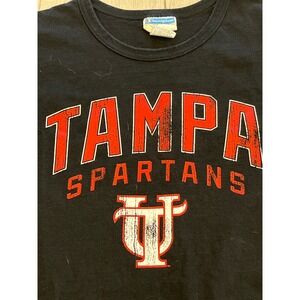 Champion Tampa Spartans Black Graphic T Shirt Mens 2XL Collegiate Athletic